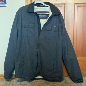 Eddie Bauer Fur/Fleece-lined Zip Up Jacket